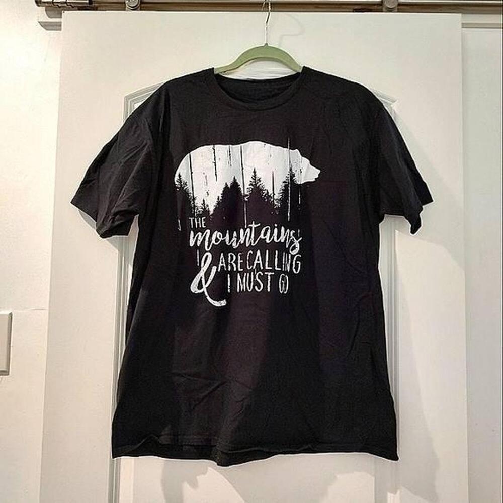 Black The Mountains Are Calling And I Must Go Tee
